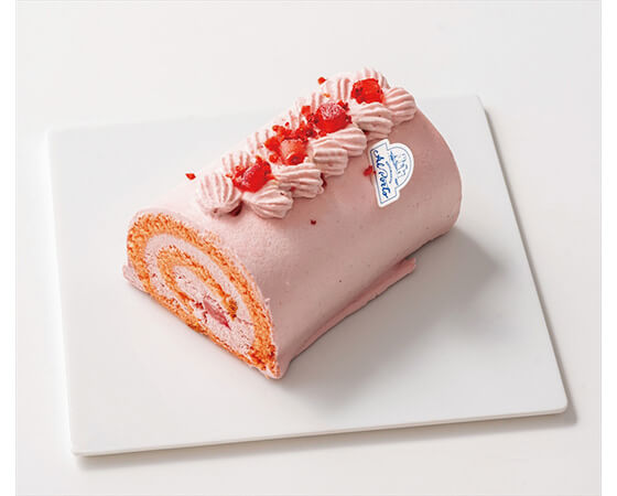 【クリスマスケーキ】西麻布アルポルト片岡護監修 いちごとマスカルポーネのクリームのロールケーキ 約11cm ※お届け日:12月19日~24日