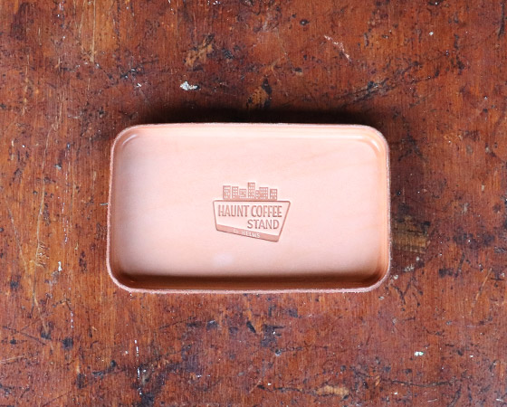 【HAUNT COFFEE STAND by HELMS × Heritage Leather Co.】#LEATHER TRAY