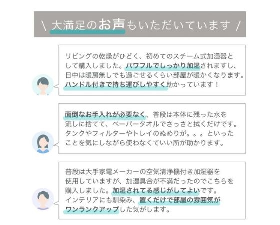 duux Dawn スチーム加湿器 (ホワイト)