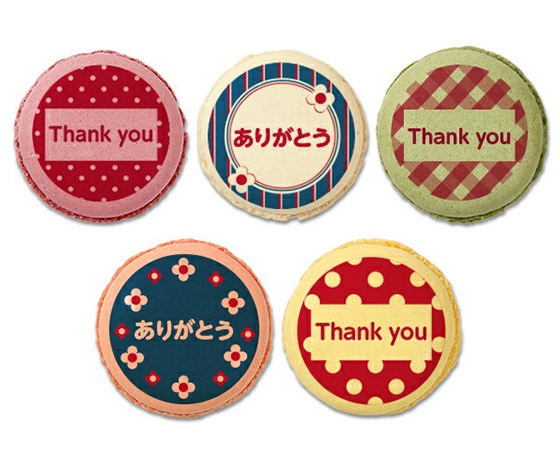【focetta】ありがとう メッセージマカロン 5個セット(箱入り) PM-set110