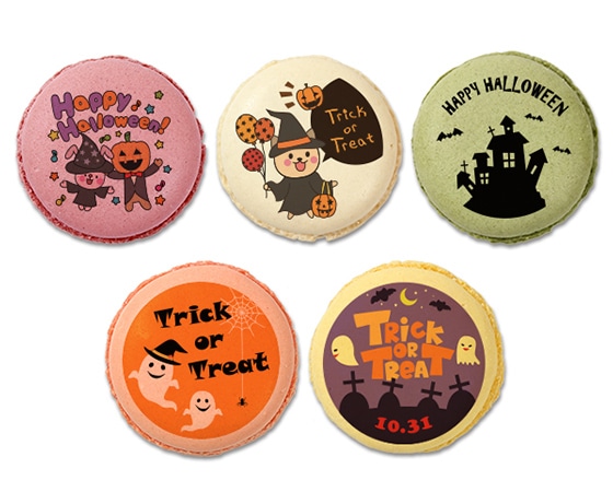 【focetta】ハロウィン お菓子 メッセージマカロン 10個セット(箱入り)HW10-setA
