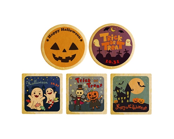 【focetta】ハロウィン お菓子 メッセージクッキーお得な5種類30枚セット 箱入り cc-set46