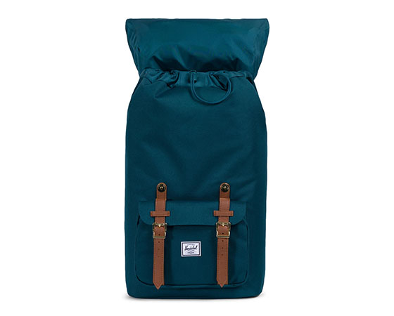 LITTLE AMERICA Deep Teal/Tan Synthetic Leather