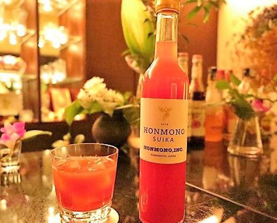 【予約販売:送料別】ストレート果汁ジュース 高級スイカ100% 飲む果実『ほんものスイカ』140ml瓶タイプ 5本セット※冷蔵納品