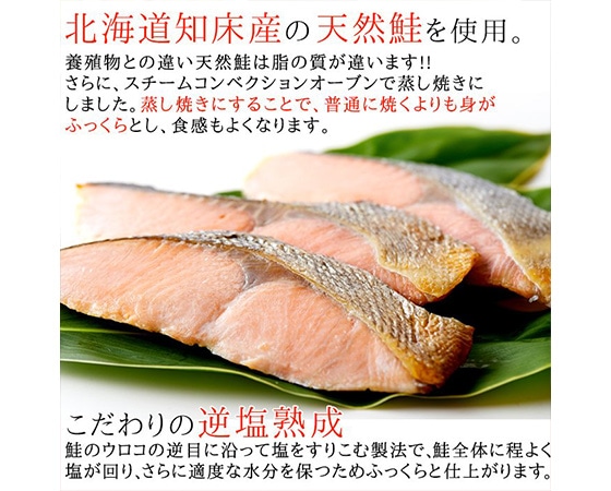 北海道産 常温保存可能な焼鮭切り身 10切れ(個包装)