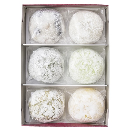 京都 お多福セット 6個入り【塩大福(こし・つぶ)・塩よもぎ・ずんだ・抹茶クリーム・プリン大福】
