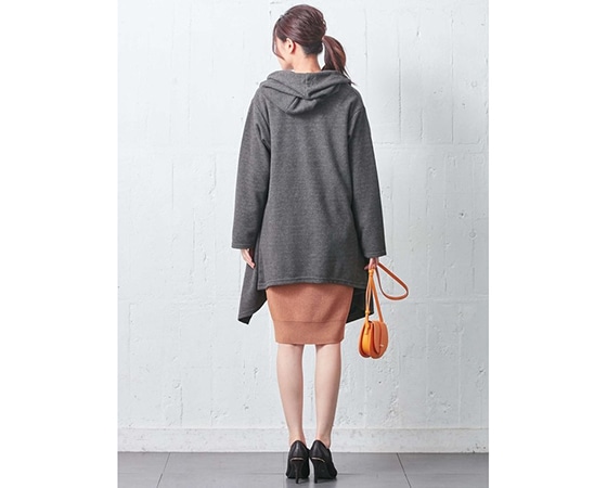 FABIA ソフト起毛ガウンコート グレー※S/M/L 全種類あります