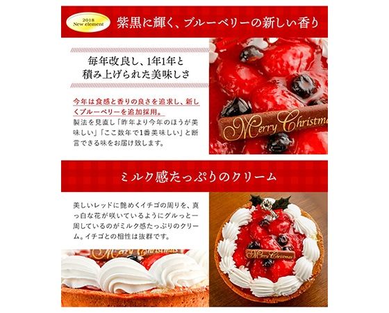 【予約】イチゴごろごろタルトケーキ 5号サイズ 12月21日お届け