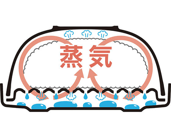 ご飯がう米わん ダークグレー 2個組