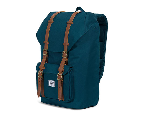 LITTLE AMERICA Deep Teal/Tan Synthetic Leather