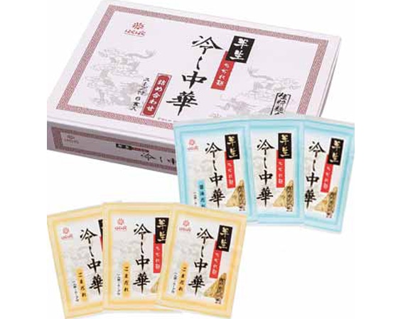 生粋麺太 冷やし中華 ごまだれ&醤油(3食入り×2種)