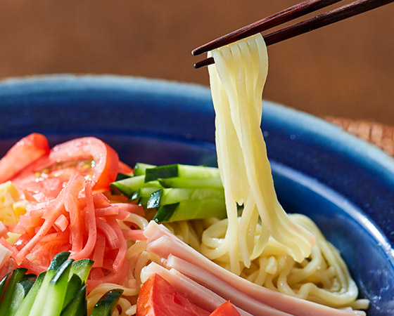 【夏季限定】極細の冷やし中華4食 レモン(醤油味)スープ付き
