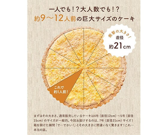 カマンベールチーズタルトプレミアム7号