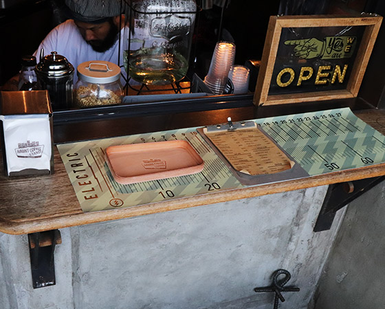 【HAUNT COFFEE STAND by HELMS × Heritage Leather Co.】#LEATHER TRAY