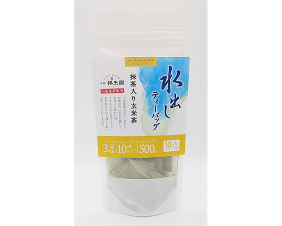 「水出し 抹茶入り玄米茶 ティーバッグ」と「生チョコクッキー 宇治抹茶」のセット【出荷時期:4月10日以降】