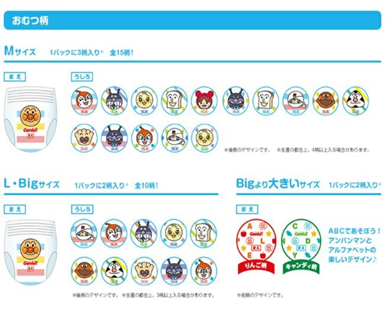 ネピアGENKI!(ゲンキ)Mサイズ58枚×6パック 計348枚 オムツ