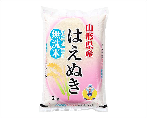 【予約】【令和元年産】山形県産はえぬき(無洗米) 5kg