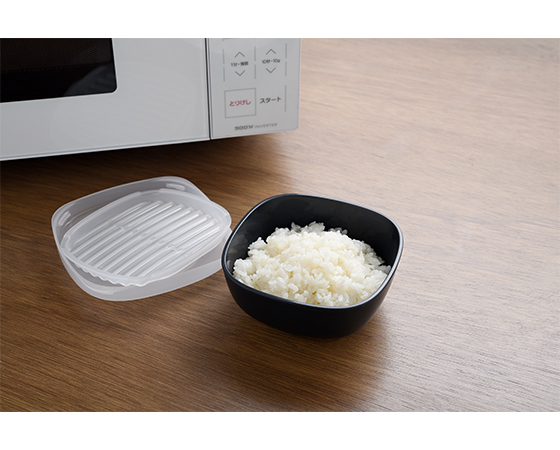 ご飯がう米わん ダークグレー 2個組