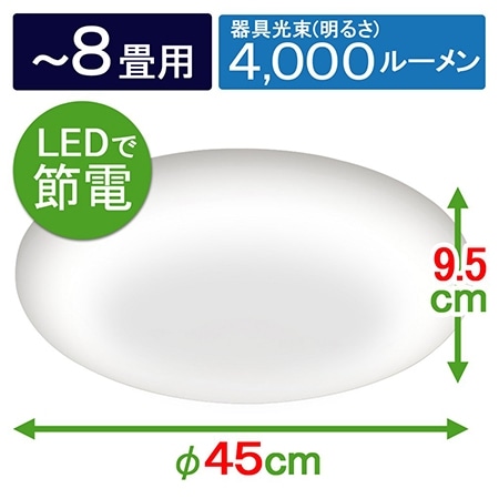 【アイリスオーヤマ】LEDシーリングライト 調光タイプ ~8畳 CL8D-5.0