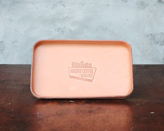 【HAUNT COFFEE STAND by HELMS × Heritage Leather Co.】#LEATHER TRAY