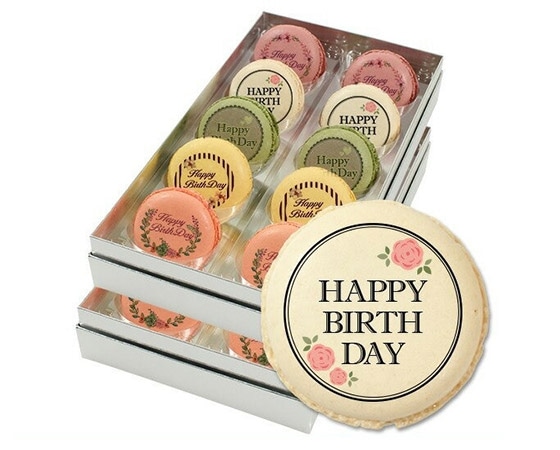 【focetta】誕生日 HappyBirthDayお花メッセージマカロン 20個セットPM-set95