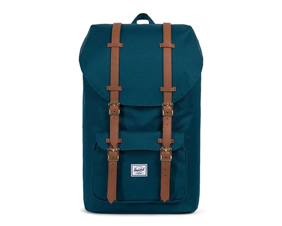 LITTLE AMERICA Deep Teal/Tan Synthetic Leather