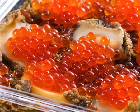 言わずと知れた!逸品!中村家 三陸海宝漬 350g 柔らかく煮上げたあわびと、濃厚いくらをトッピング