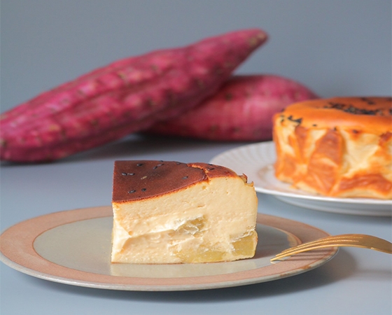 鳴門金時のバスクチーズケーキ