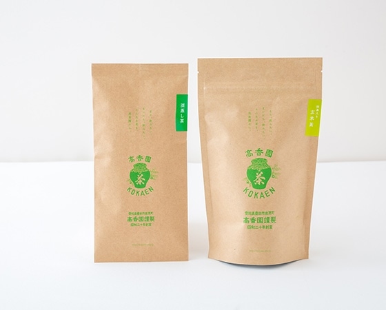 深蒸し茶、抹茶入り玄米茶のセット