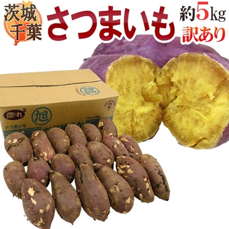 【送料無料】千葉・茨城産 訳あり ”さつまいも” 約5kg 品種おまかせ♪