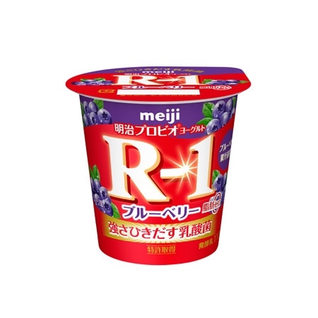 明治 R-1 ブルーベリー(食べるタイプ)12個入×2ケース計24個 セット※関東、関西 送料無料 他、地域追加送料あり