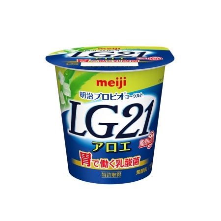 明治 LG21アロエ(食べるタイプ)12個入×2ケース計24個 セット※関東、関西 送料無料 他、地域追加送料あり