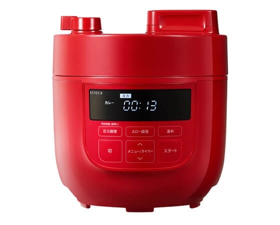 シロカ 2L 電気圧力鍋 SP-D131 (レッド)