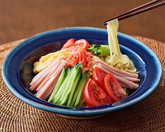 【夏季限定】極細の冷やし中華4食 レモン(醤油味)スープ付き