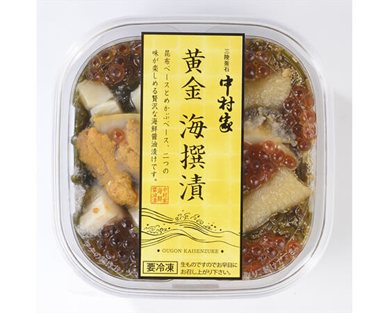海宝漬中村家　黄金海撰漬(昆布醤油漬・めかぶ醤油漬 各170g)