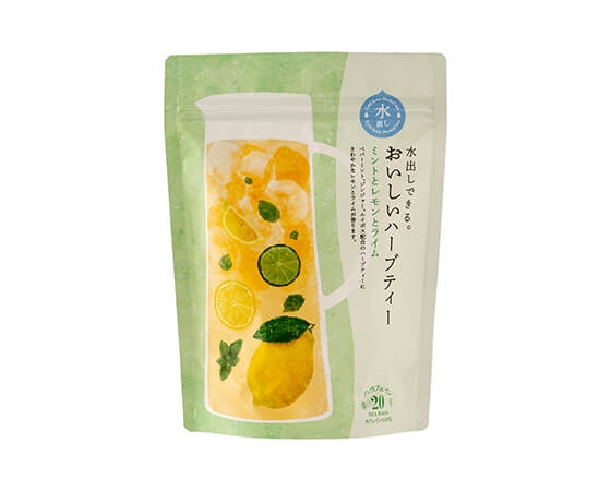 水出しできる。おいしいハーブティー　　　ミントとレモンとライム20ヶ入