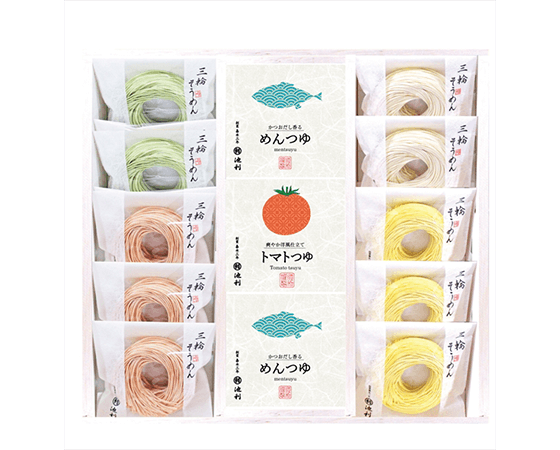 池利　まあるい彩り三輪素麺と２種のつゆ
