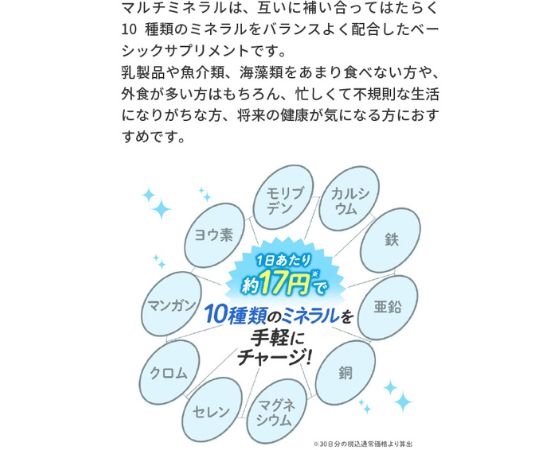 DHC 60日マルチミネラル 180粒