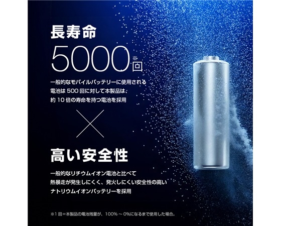ELECOM ナトリウムイオン電池モバイルバッテリー