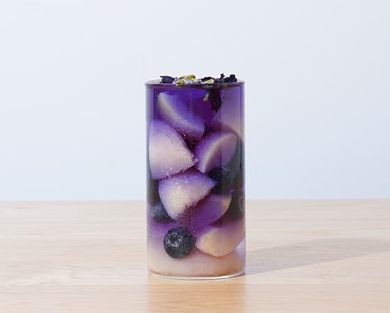 水出しできる。おいしいハーブティー　　　ももと青色バタフライピー20ヶ入