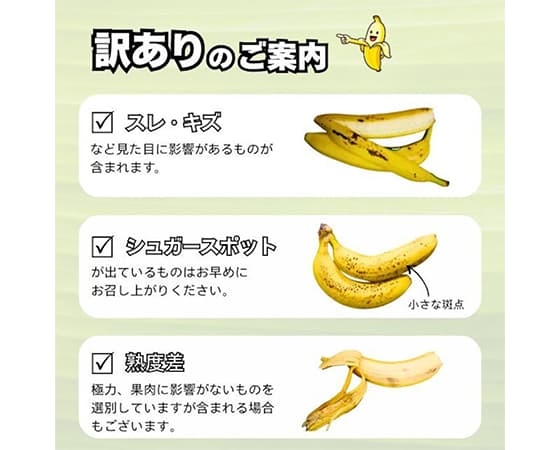 【訳あり】 追熟バナナ エクアドル産 3kg