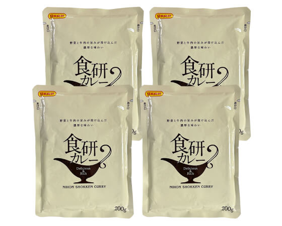 日本食研カレー200g（1食分）×4袋