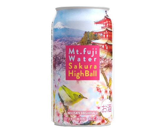富士山の水を使ったサクラハイボール　24本入　【プレミアムウォーターの富士吉田工場の天然水を使用】