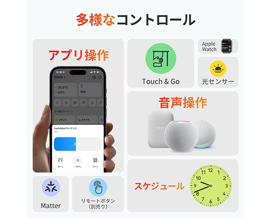 SwitchBotカーテン(U型レール3)