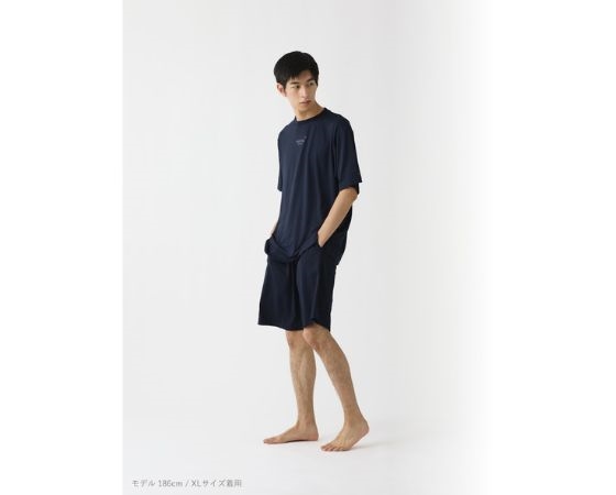 【TENTIAL】BAKUNE Dry Men's Short 上下セット　ネイビー　S