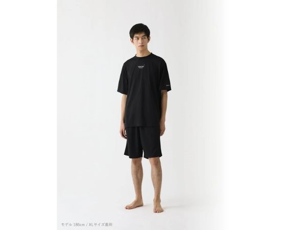 【TENTIAL】BAKUNE Dry Men's Short 上下セット　ブラック　L