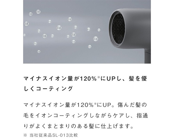 SALONIA サロニア スムースシャインドライヤー ブラック SAL23209BK