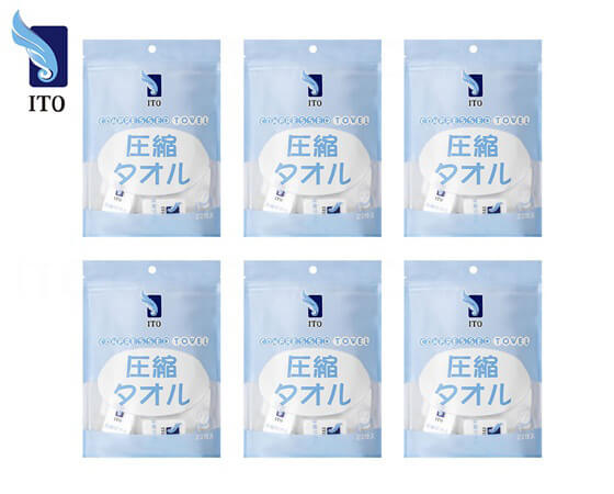 ITO 圧縮タオル 22P×6個セット