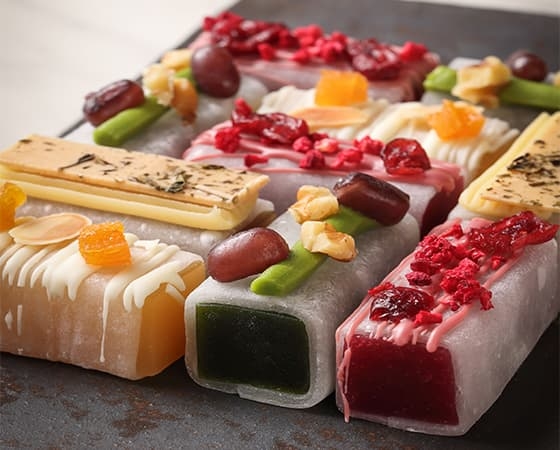 KOHAKU YOKAN(アプリコット、ほうじ茶、ラズベリー、宇治抹茶) 1箱約300g