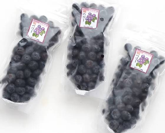 愛媛県産　冷凍完熟ブルーベリー　スタンディングパック150g×3p